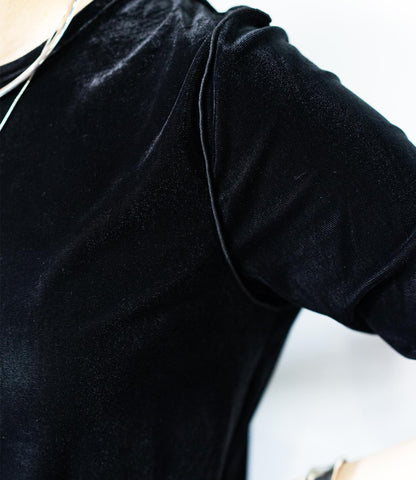 シアーベロア半袖トップス