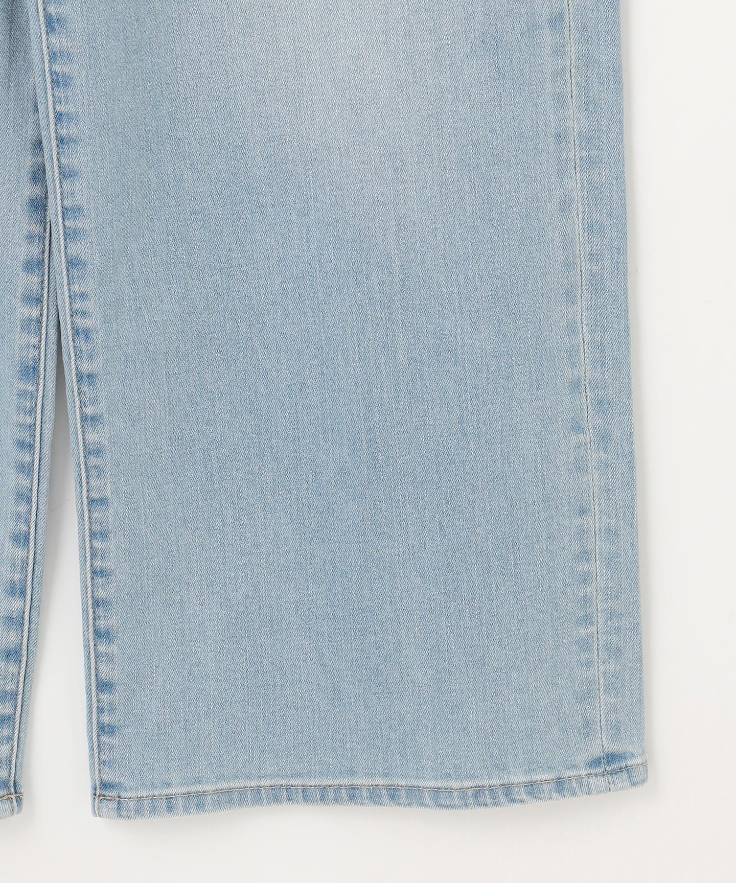 BASIC STRETCH DENIM ワイド ストレート デニム