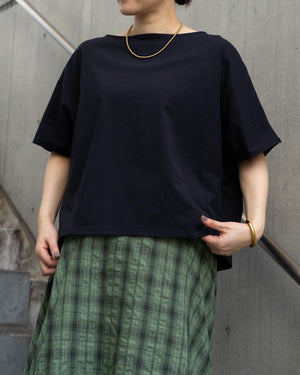 半袖コクーンカットソー