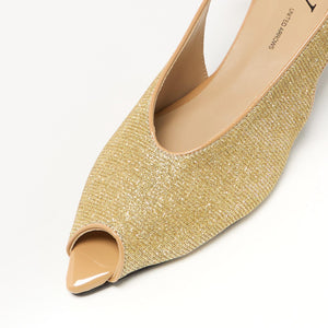 ＜SY＞ポインテッドピープトゥリボンバックベルト パンプス45●↑