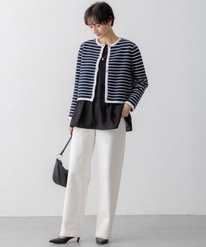 23区DENIM ストレッチ ワイドパンツ