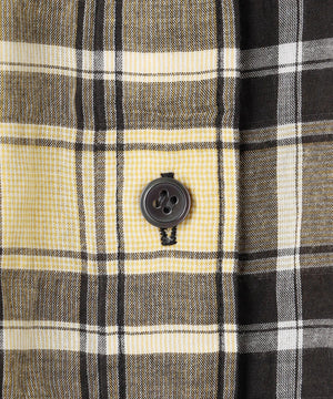 シャーリング チェック シャツ