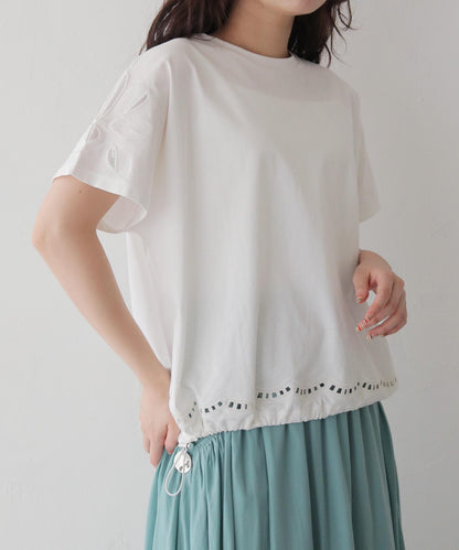カッティンググドロストTシャツ
