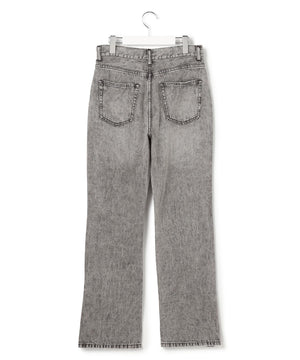 スリット ストレート デニム