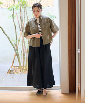 シアーテックリネンシャツ