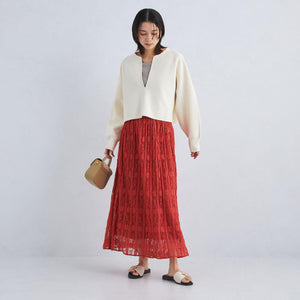 2WAY レース ロング スカート