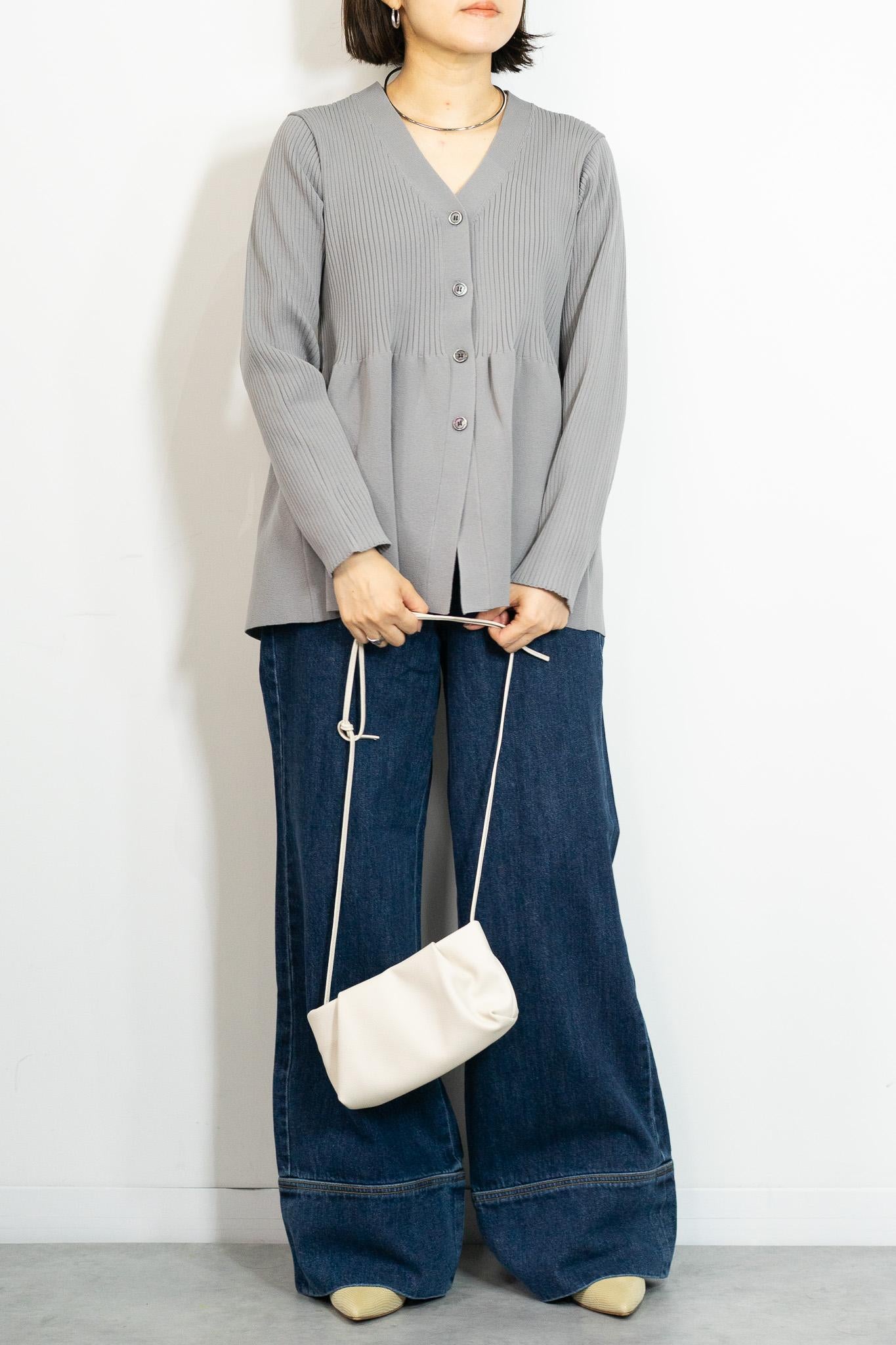 スポンディッシュペプラムカーディガン