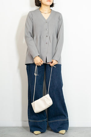 スポンディッシュペプラムカーディガン