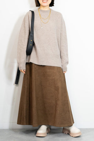 FOX混バックスリットオーバーニット