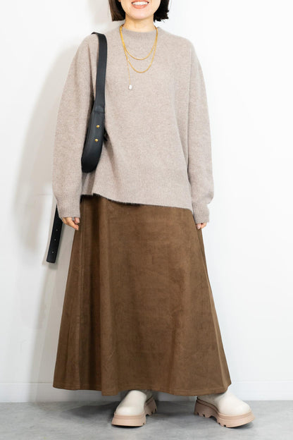 FOX混バックスリットオーバーニット