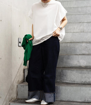 ドロストオーバーフレンチスリーブカットソー