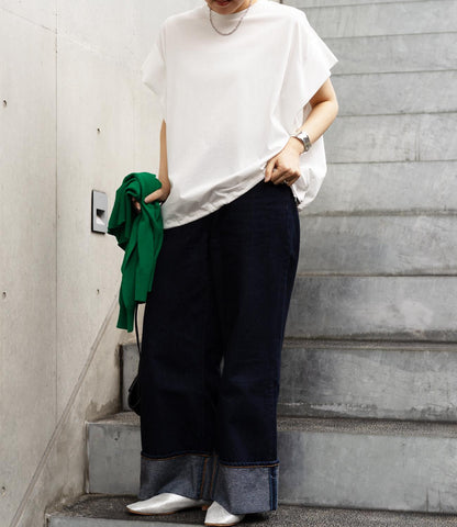 ドロストオーバーフレンチスリーブカットソー