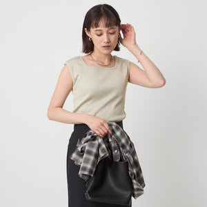 ブライトリブ フレンチスリーブ プルオーバー カットソー -制菌-