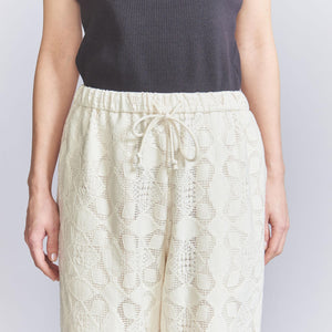 コットンナイロン レースパンツ