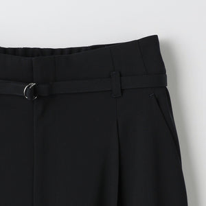 サラフール ベルト ワイド パンツ -マシンウォッシャブル・ストレッチ・UVカット-