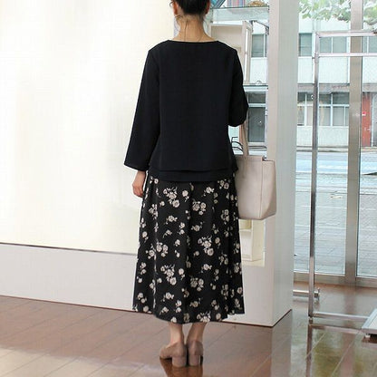 花柄ロングスカート