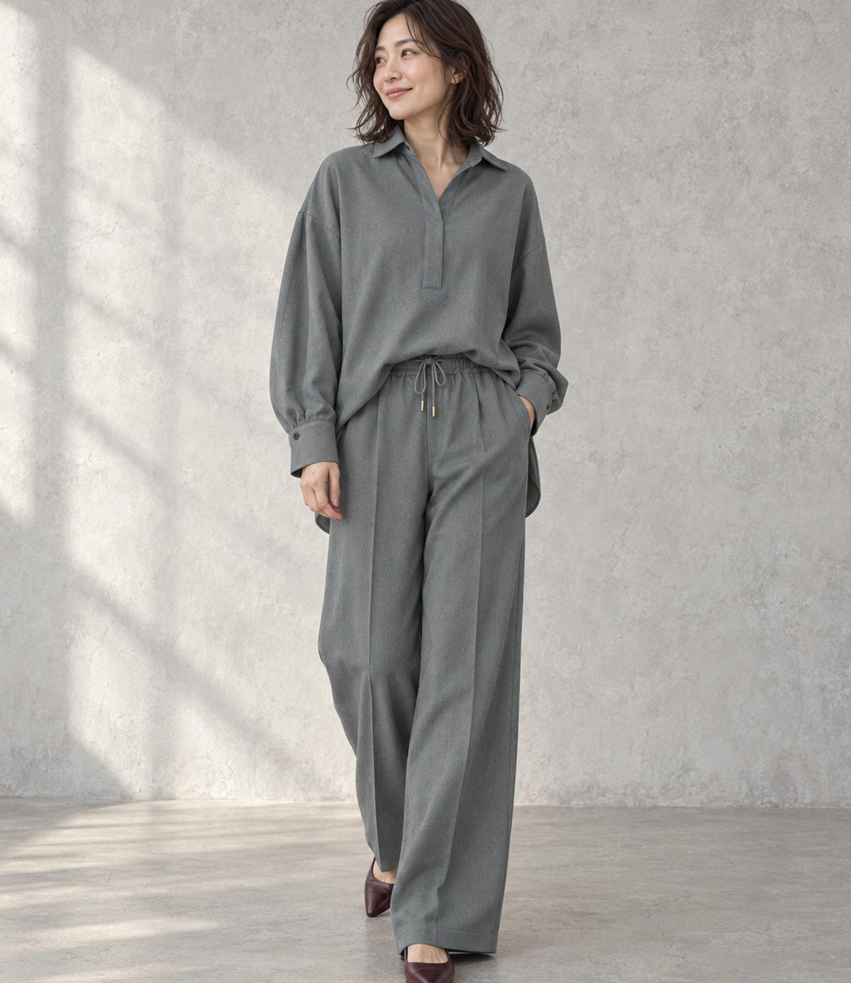 スキッパーカルゼセットアップ