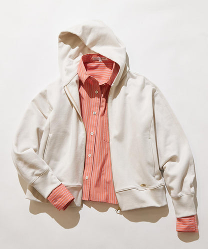 コットンテリー ジップアップ フーディー