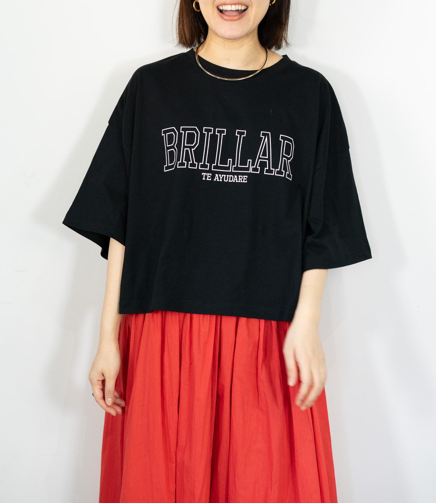 クロップドロゴTシャツ