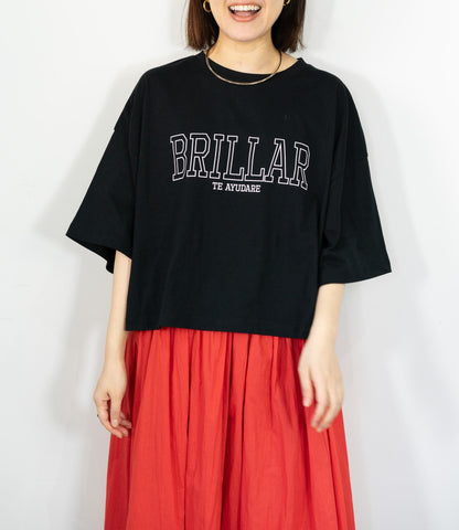 クロップドロゴTシャツ