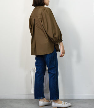 ギャザースリーブブラウス