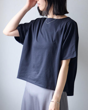 半袖コクーンカットソー