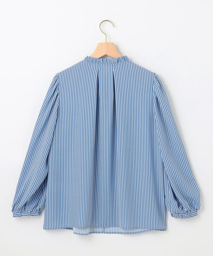 ライトデシンフリル襟 ブラウス