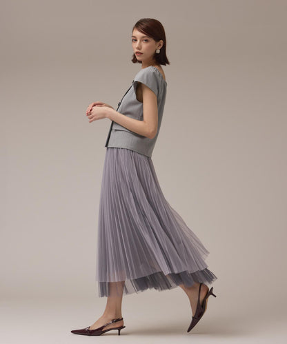 チュールリバーシブルスカート