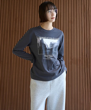 コットンスムース グラフィック ロンＴ