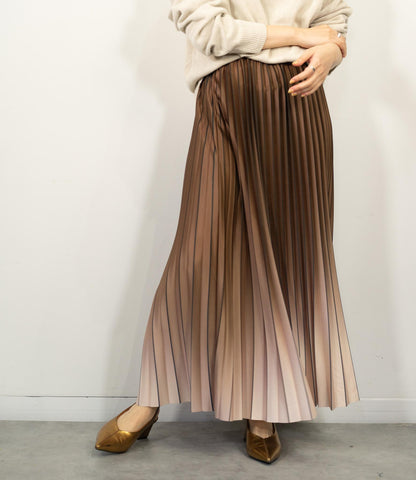 ライングラデーションプリーツスカート