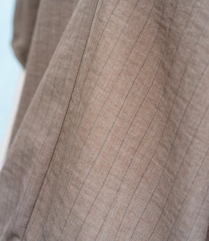 ストライプスキッパーパフブラウス