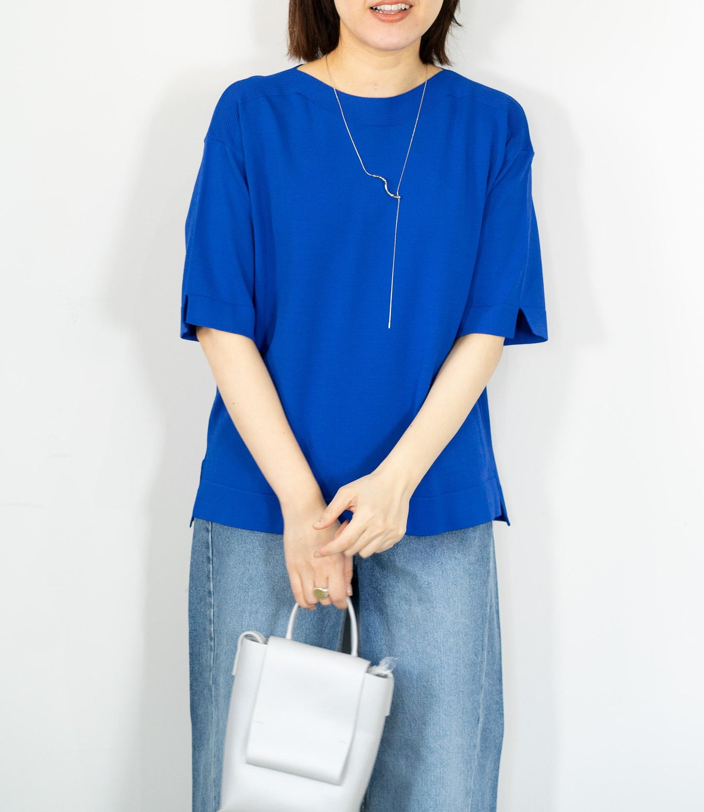 ハーフスリーブニット