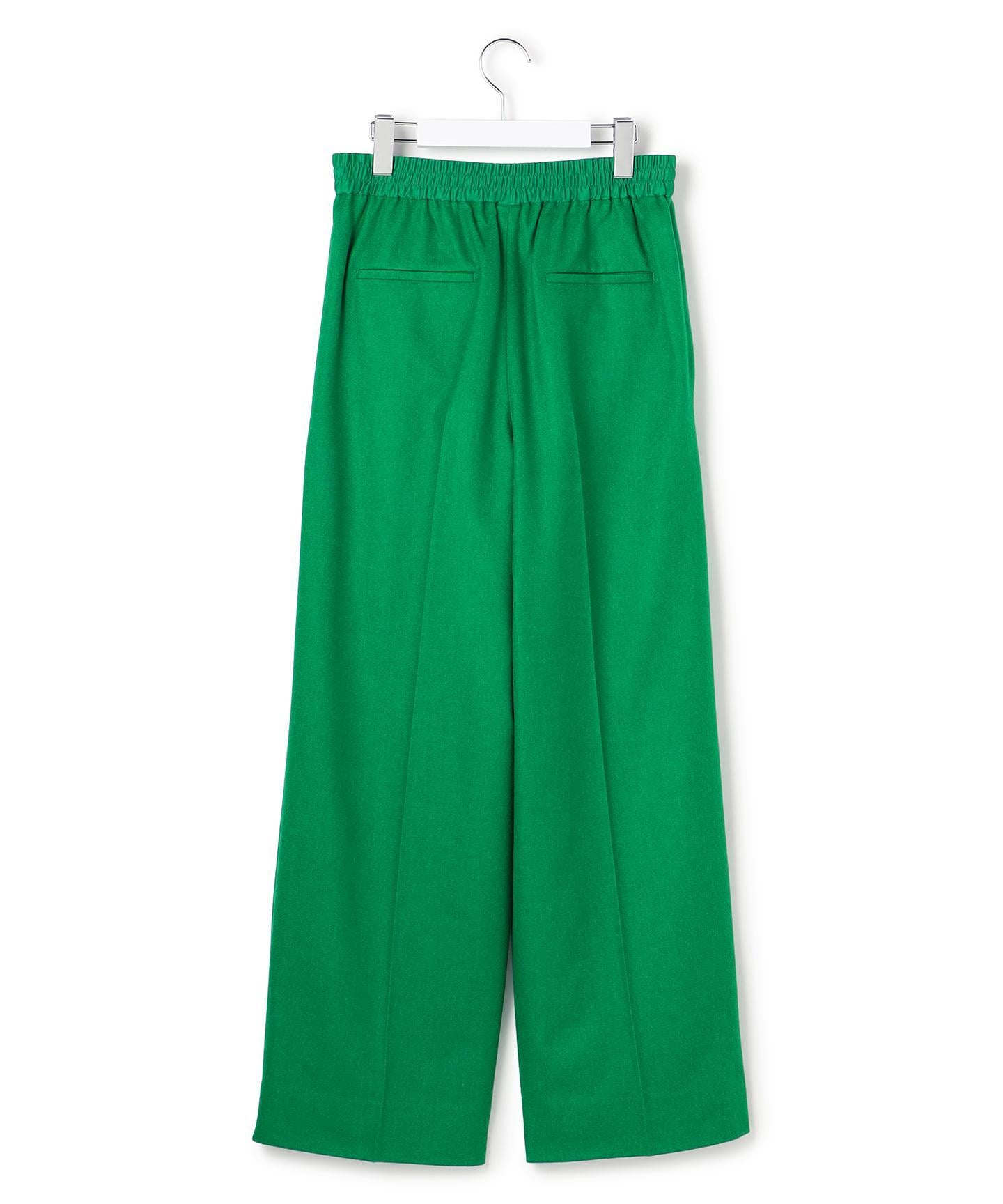 ウォッシャブルライトウール ストレートパンツ