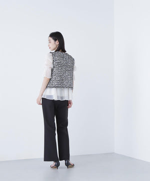 ツイーディーニットジレ