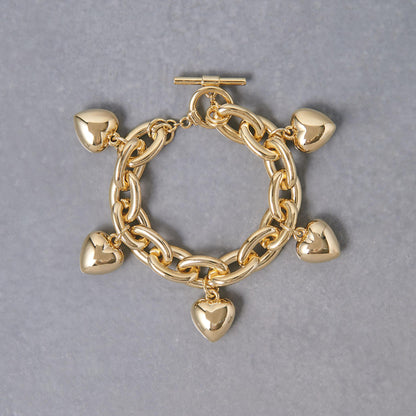 ハートチェーン ブレスレット