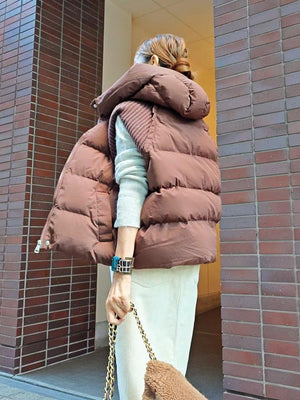 リブニットエコダウンベスト