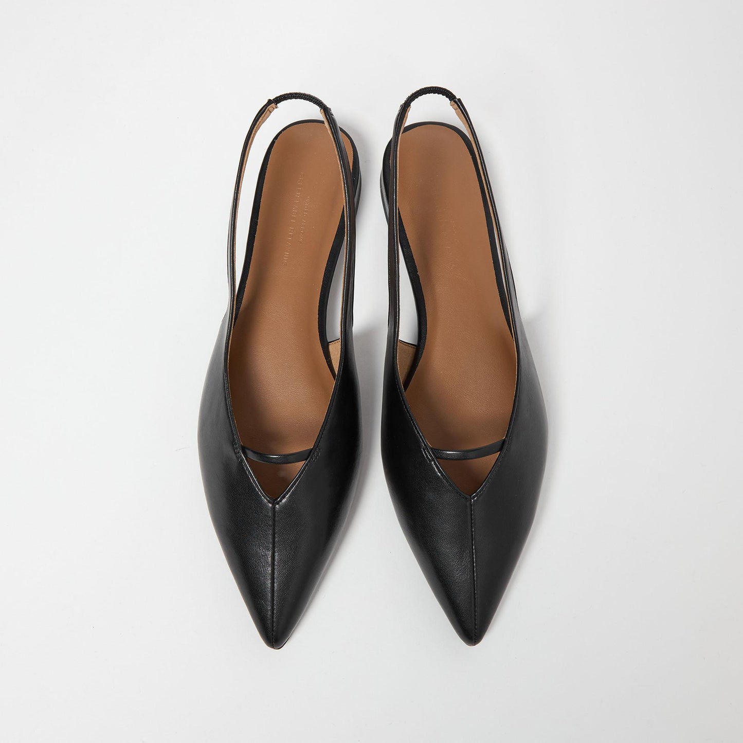 ポインテッド Vカットバー スリングバックシューズ / サンダル / パンプス