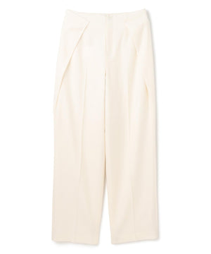 TERNES / 変形タックウールワイドパンツ