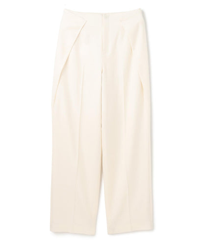 TERNES / 変形タックウールワイドパンツ