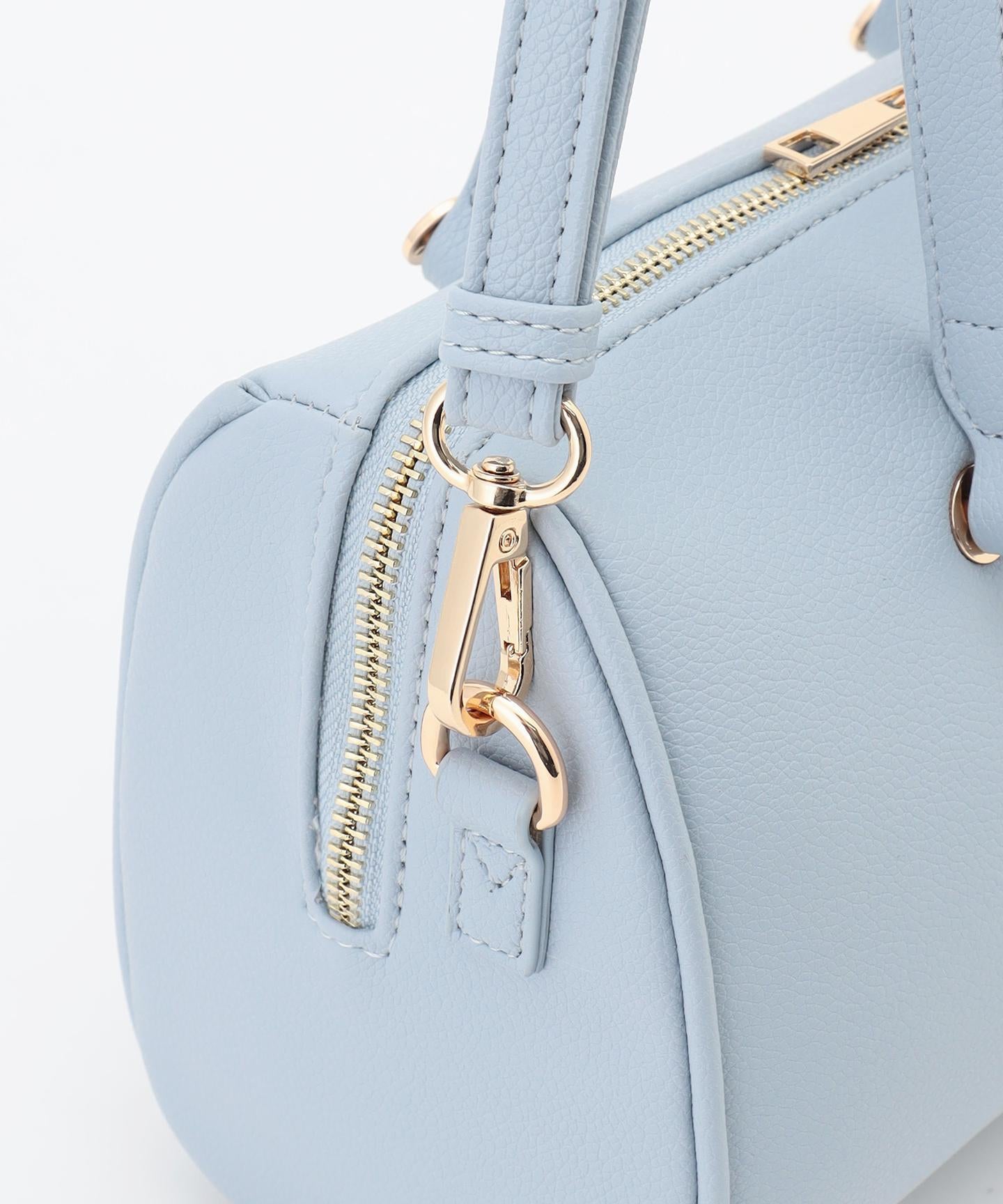 メタルアクセント ボストンバッグ