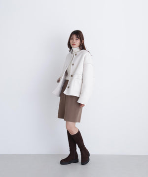 リバーシブルフェイクスウェードコート