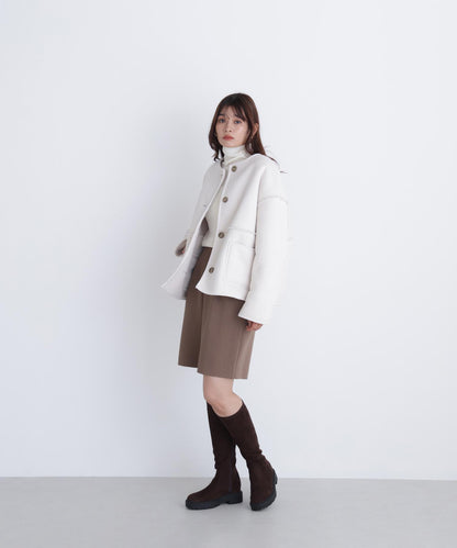 リバーシブルフェイクスウェードコート