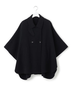 ウールライトリバー ポンチョシルエット コート