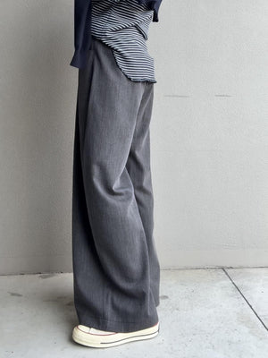 リネンワイドスラックス