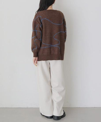 ニュアンスラインニット