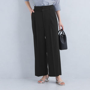 サラフール ベルト ワイド パンツ -マシンウォッシャブル・ストレッチ・UVカット-