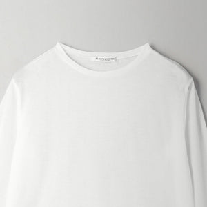 コットンナイロン天竺 シアー クルーネック Tシャツ