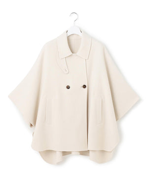 ウールライトリバー ポンチョシルエット コート