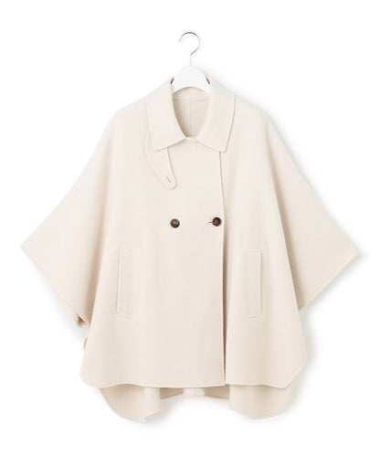 ウールライトリバー ポンチョシルエット コート