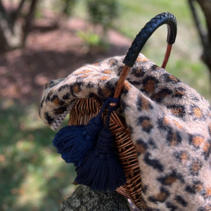 レオパード柄ボアマフラースカーフ